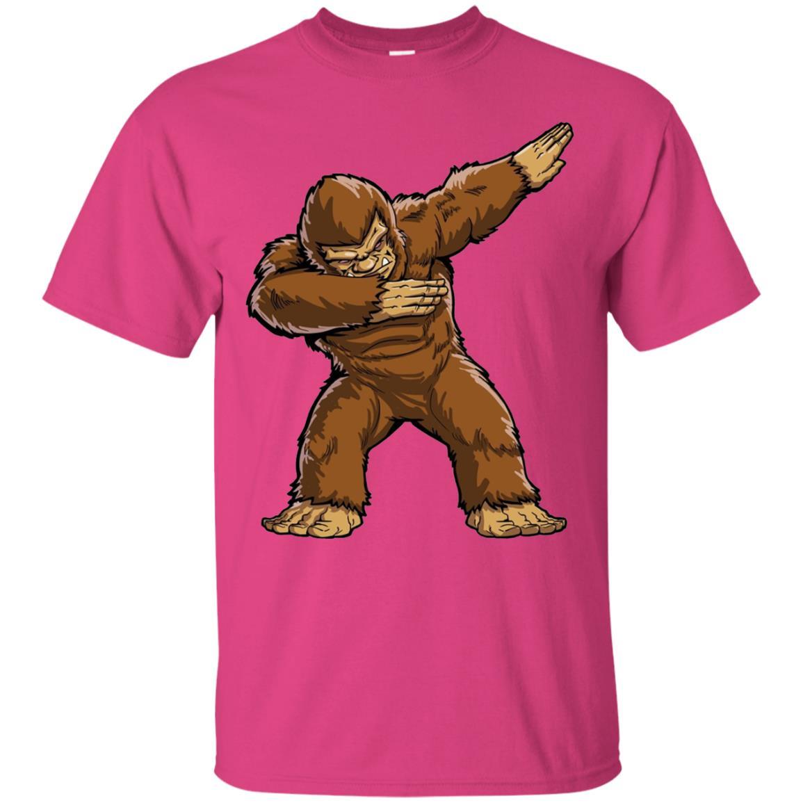 Monkey T-shirt Bigfoot Sasquatch Dabbing Heliconia