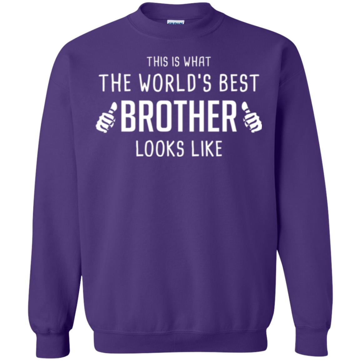 Brother T-shirt This Is What The Worlds Best Brother Looks Like Purple