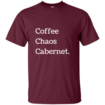 Coffee Chaos Cabernet T-shirt Maroon