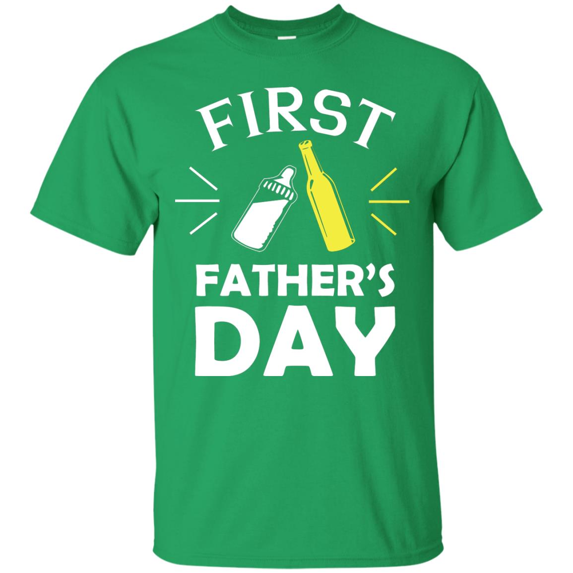 First Father's Day Shirt Irish Green
