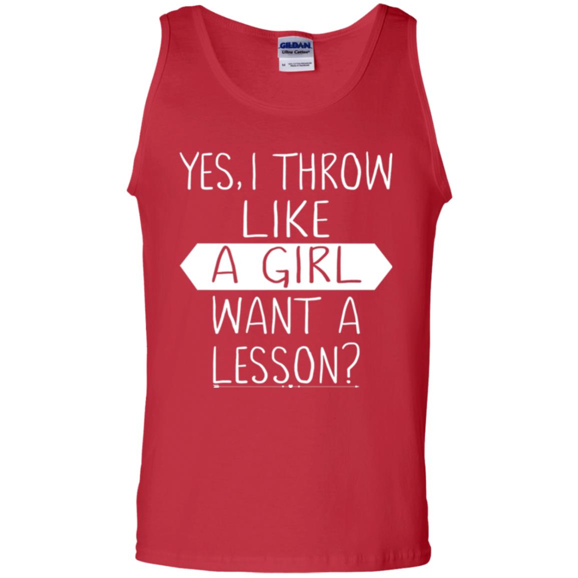 Softball T-shirt Yes I Throw Like A Girl Want A Lesson Red