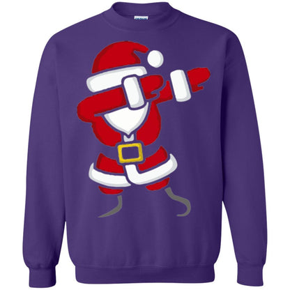 Christmas T-shirt Dabbing Santa Claus Purple