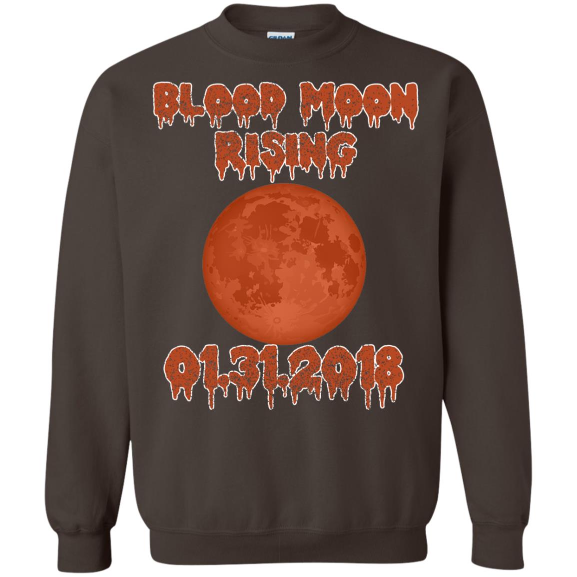 Blood Moon Rising Total Lunar Eclipse T-shirt Funny Lunar Eclipse Dark Chocolate