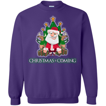Christmas Is Coming T-shirt Purple