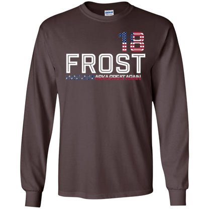 Frost 2018 T-shirt Make Nebraska Great Again Dark Chocolate