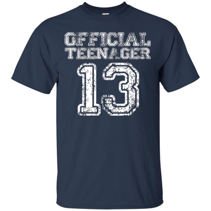 Brithday T-shirt Official Teenager T-shirt Navy