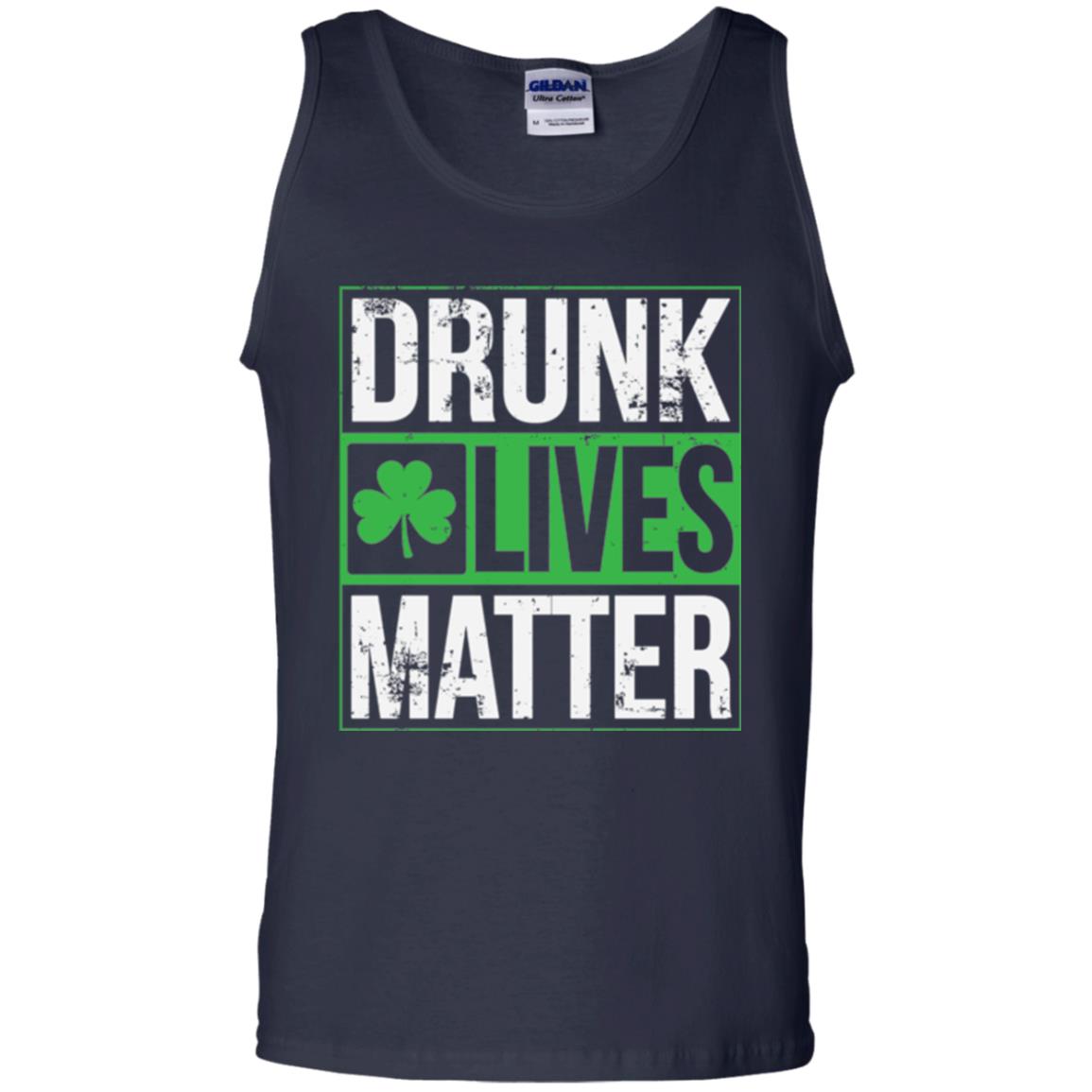Drunk Lives Matter Saint Patrick_s Day T-shirt Navy
