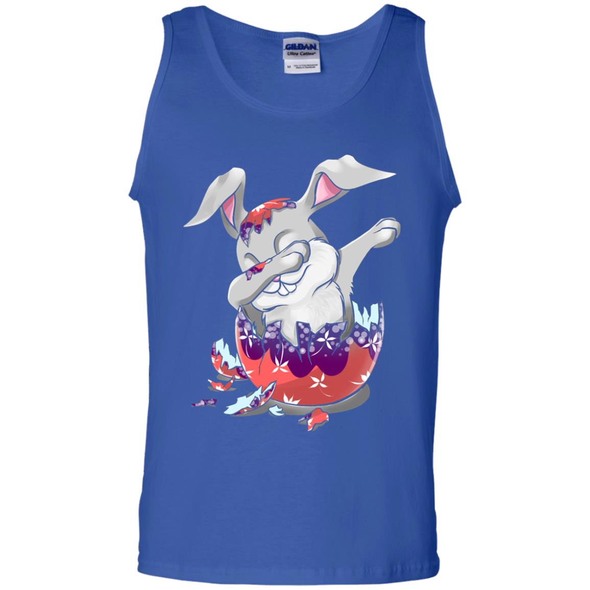 Funny Dabbing Bunny T-shirt For Kids Easter Gift Royal