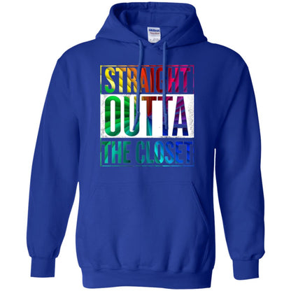 Gay Pride Lgbt T-shirt Straight Outta The Closet Royal
