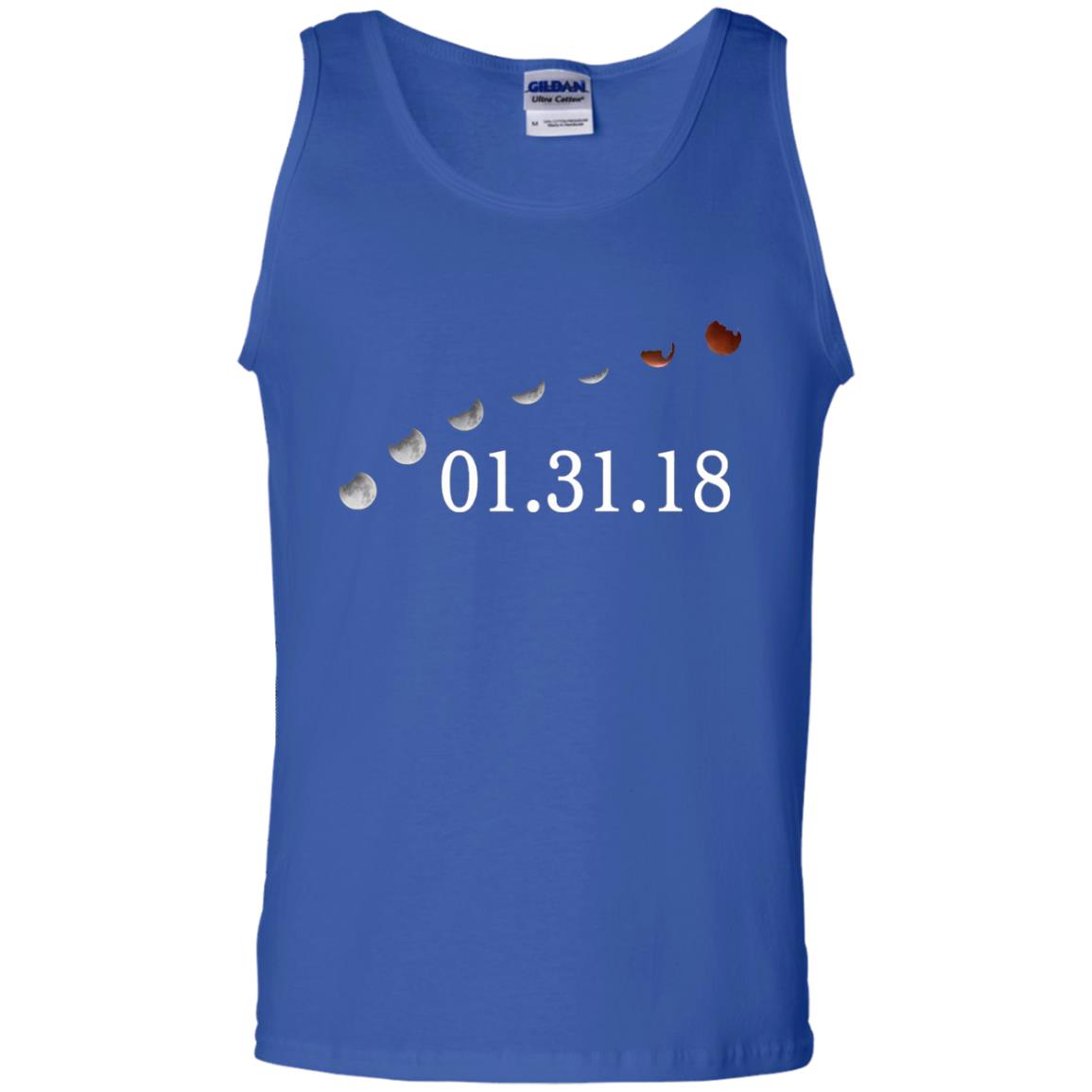 Usa Total Lunar Eclipse On January 31, 2018 T-shirt Royal