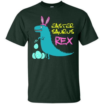Easter Saurus Trex Bunny Dinosaur T-shirt Forest
