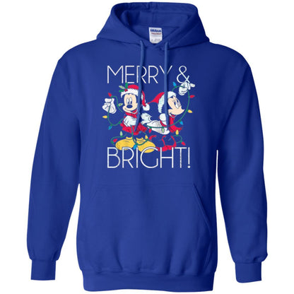 Disney Mickey Mouse T-shirt Merry And Bright Christmas Royal