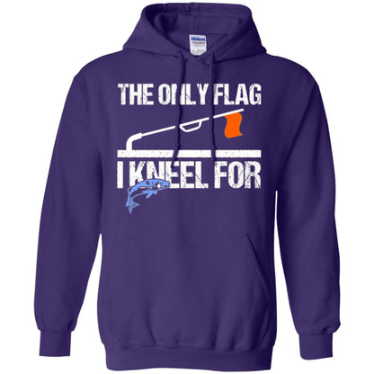 Fishing Lovers T-shirt The Only Flag I Kneel For Purple