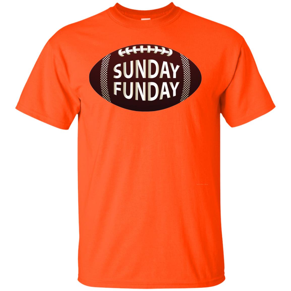 Sunday Funday Football T-shirt Orange