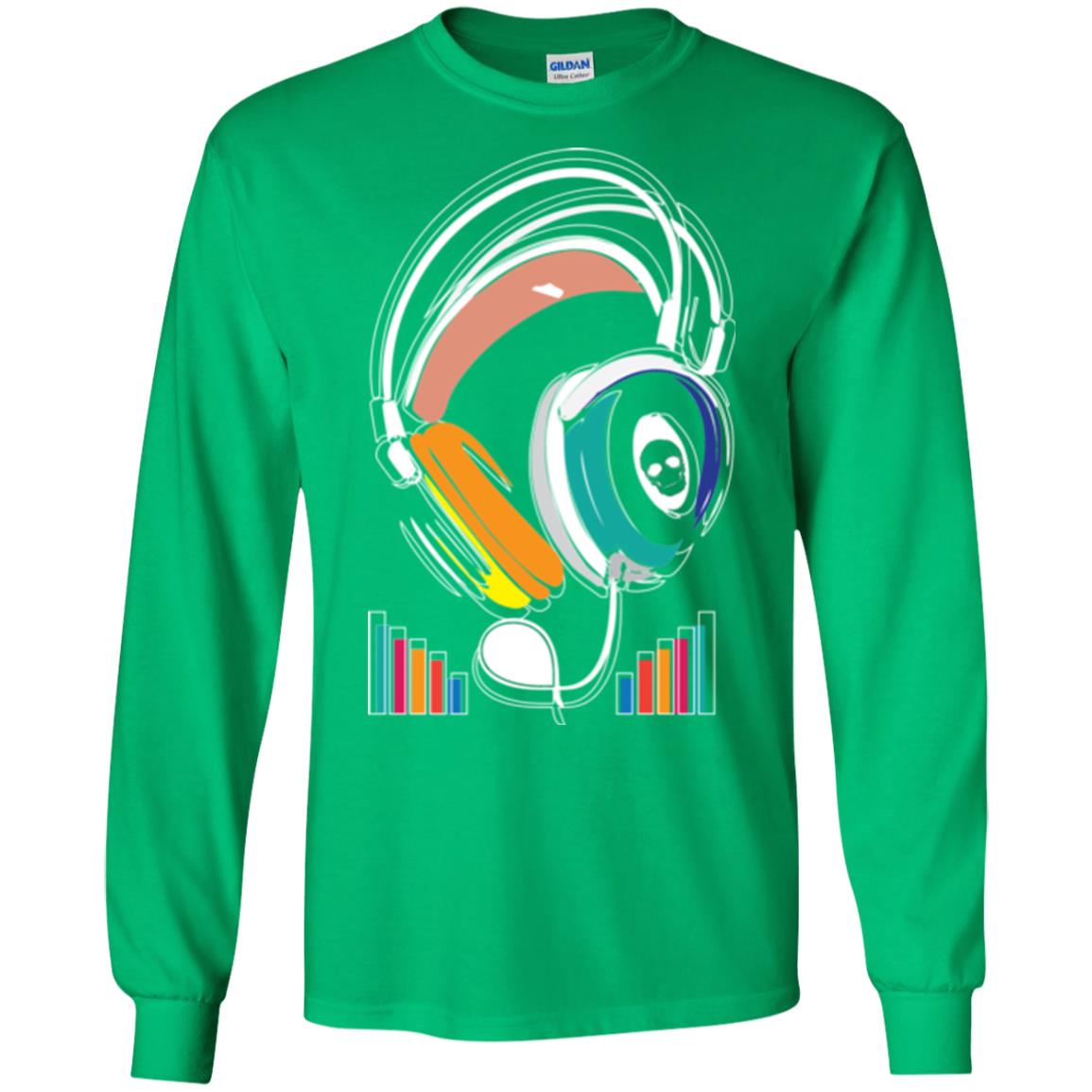 Music Lover T-shirt Sound Activated Glow Irish Green