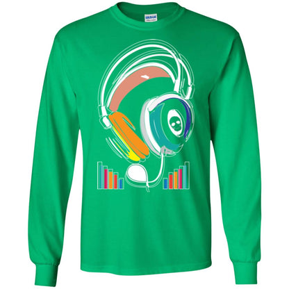 Music Lover T-shirt Sound Activated Glow Irish Green