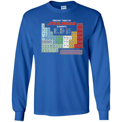 Film T-shirt Star Wars Periodic Table Of Elements Graphic Royal