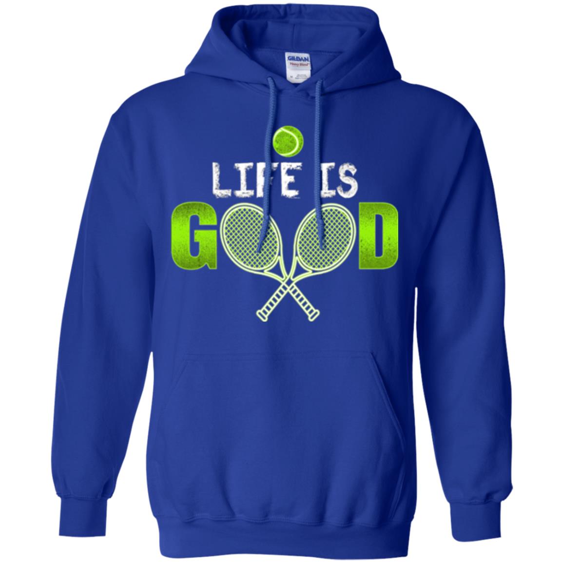 Tennis Lovers T-shirt Life Is Good Royal
