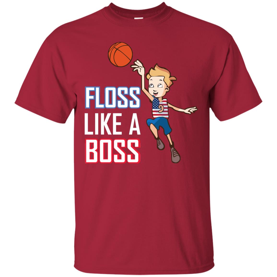 Floss Like A Boss Shirt For Basketball Players Cardinal
