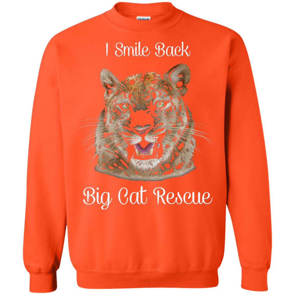 I Smile Back Big Cat Recuse Shirt Orange