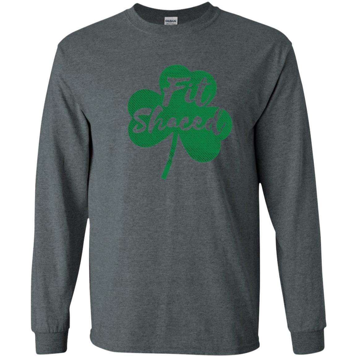St Patricks Day T-shirt Drinking Fit Shaced Dark Heather