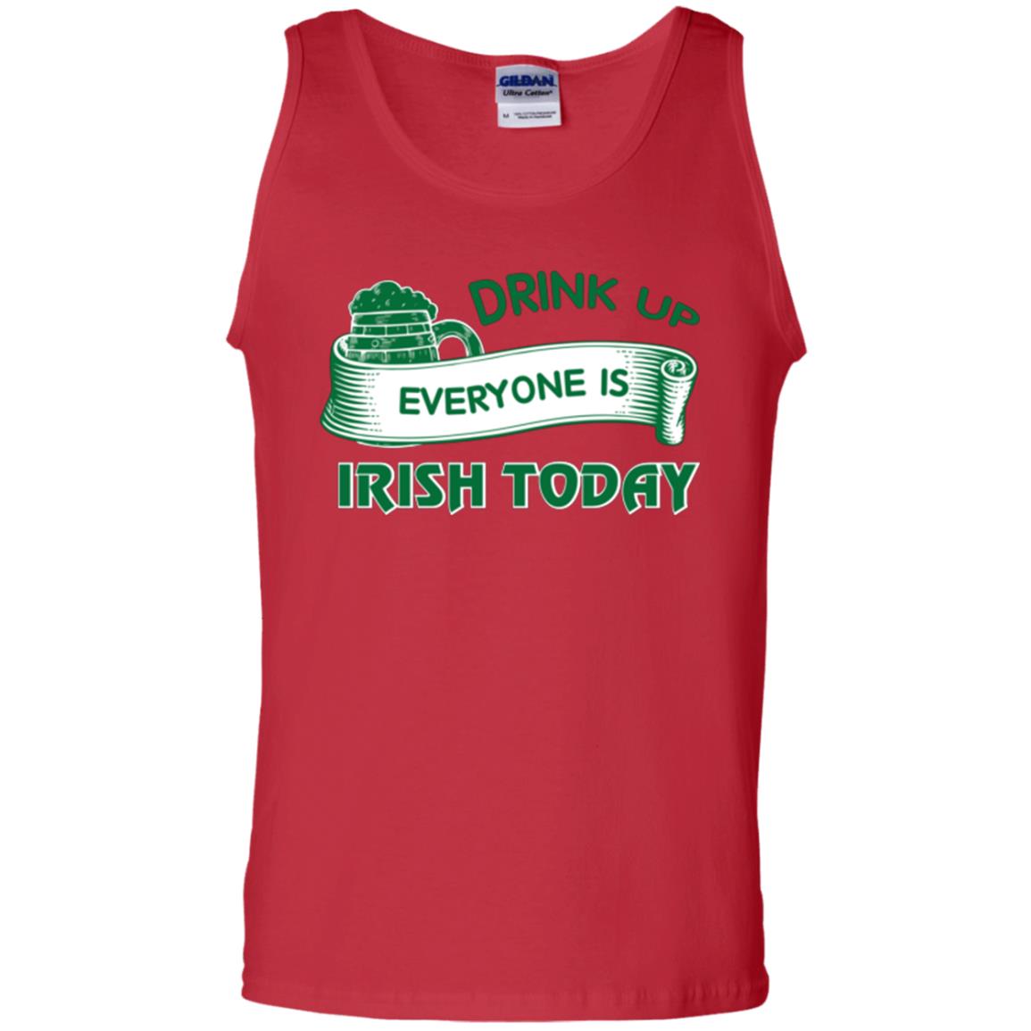 Saint Patrick's Day T-shirt Drink Up Everyone Is Irish Today Red