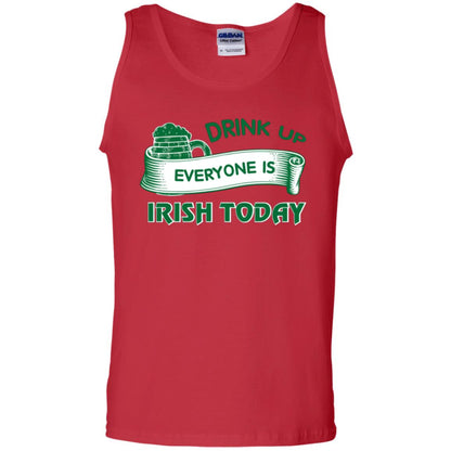 Saint Patrick's Day T-shirt Drink Up Everyone Is Irish Today Red