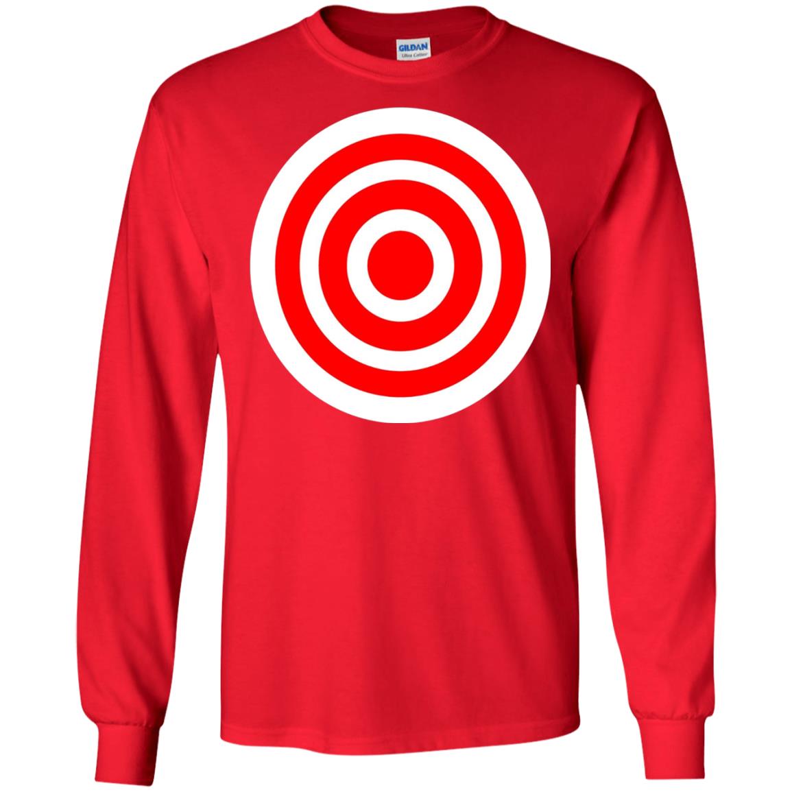 Funny Practice Bulls Eye Board Game Target T-shirt Red