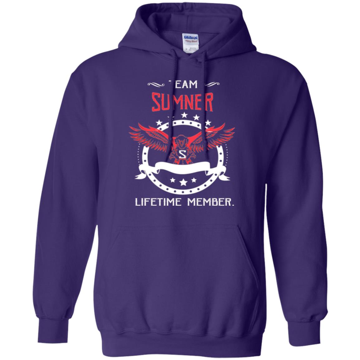 Team Sumner Lifetime Member Family T-shirt Purple