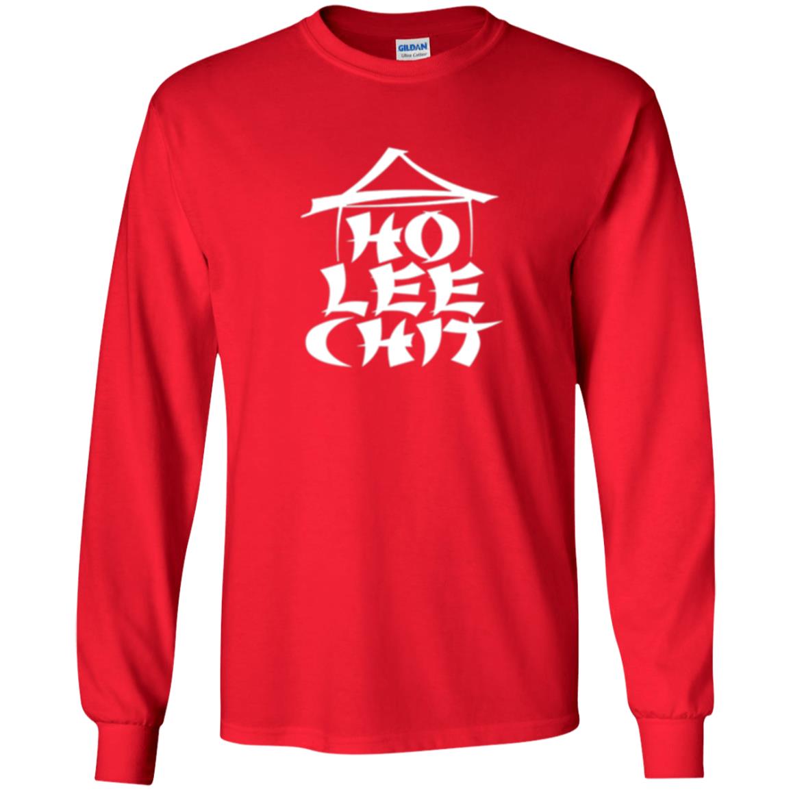 Funny Holy Chinese Words T-shirt Ho Lee Chit Red