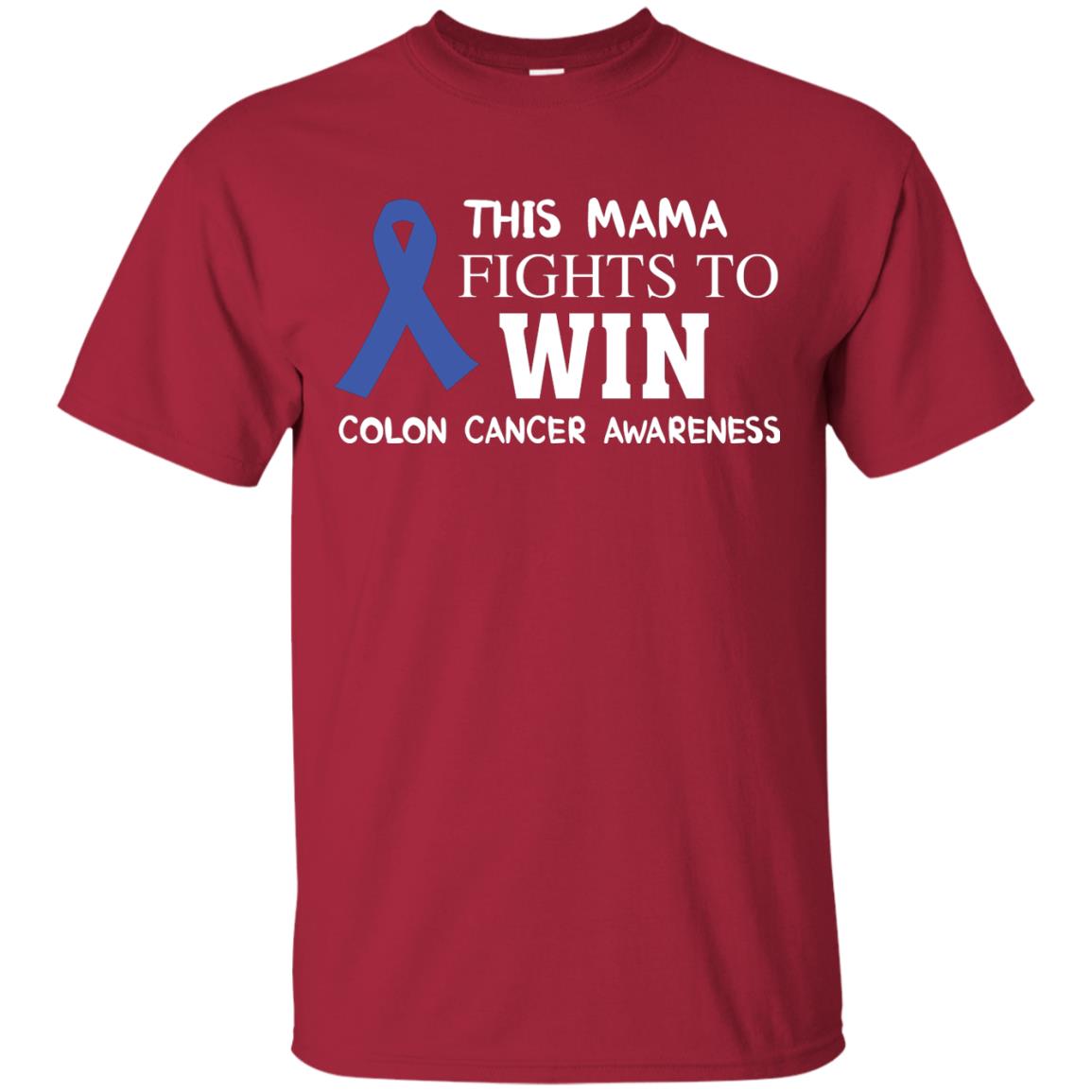 This Mama Fights To Win Colon Cancer Awareness Gift Shirt For Mama Cardinal