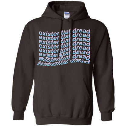 Existential Dread Waves Melting Distortion Aesthetic T-shirt Dark Chocolate