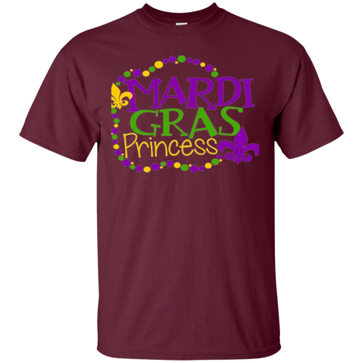 Mardi Gras Princess T-shirt Maroon