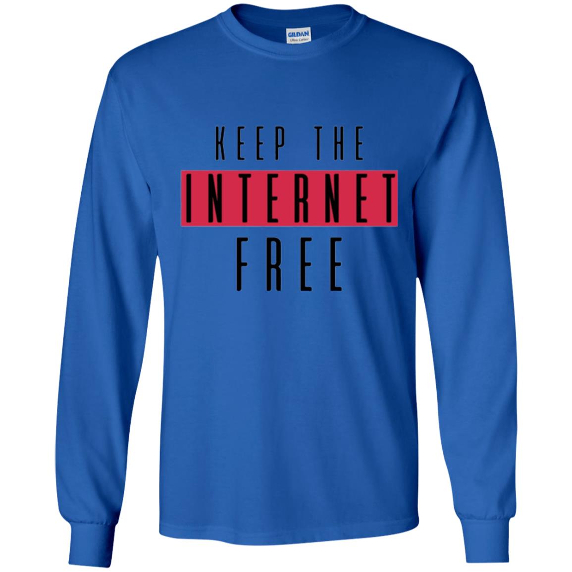 Keep The Internet Free T-shirt Royal