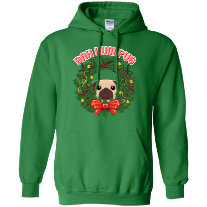 Christmas T-Shirt Bah Hum Pug Irish Green