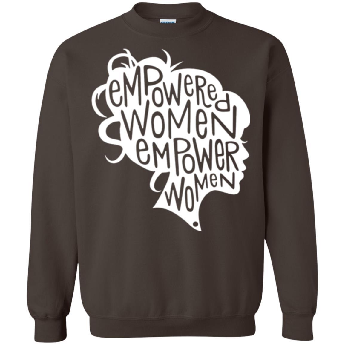 Feminist T-shirt Empowered Women Empower Woman Dark Chocolate