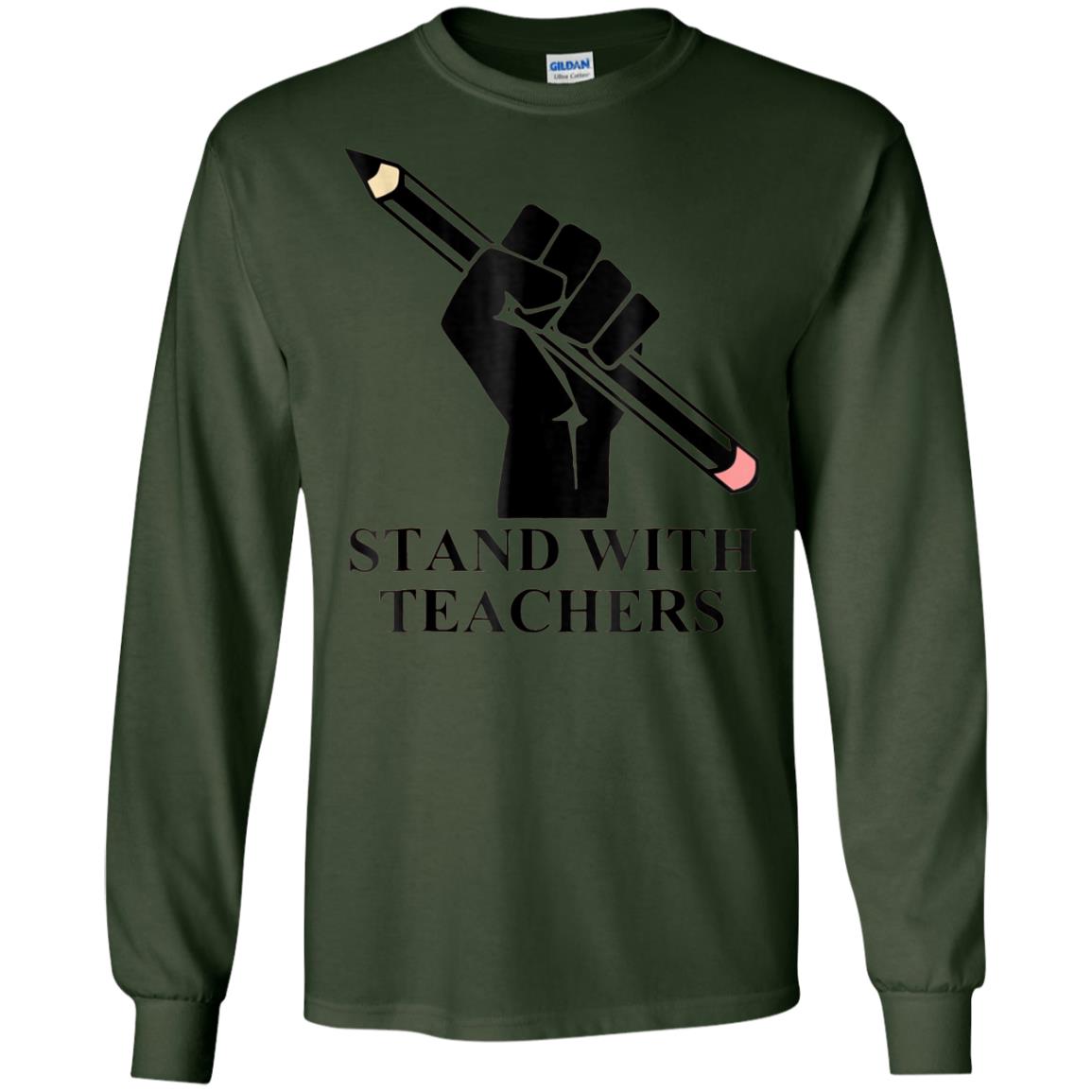 Colorado Teachers Stand With Teachers Educator Strike Shirt Forest Green