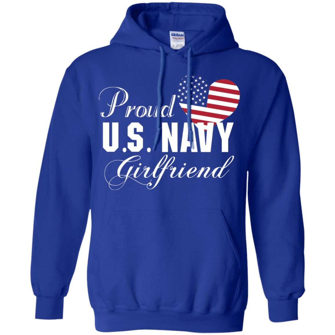 Pride U.s. Army Shirt Proud Navy Girlfriend Heart Royal