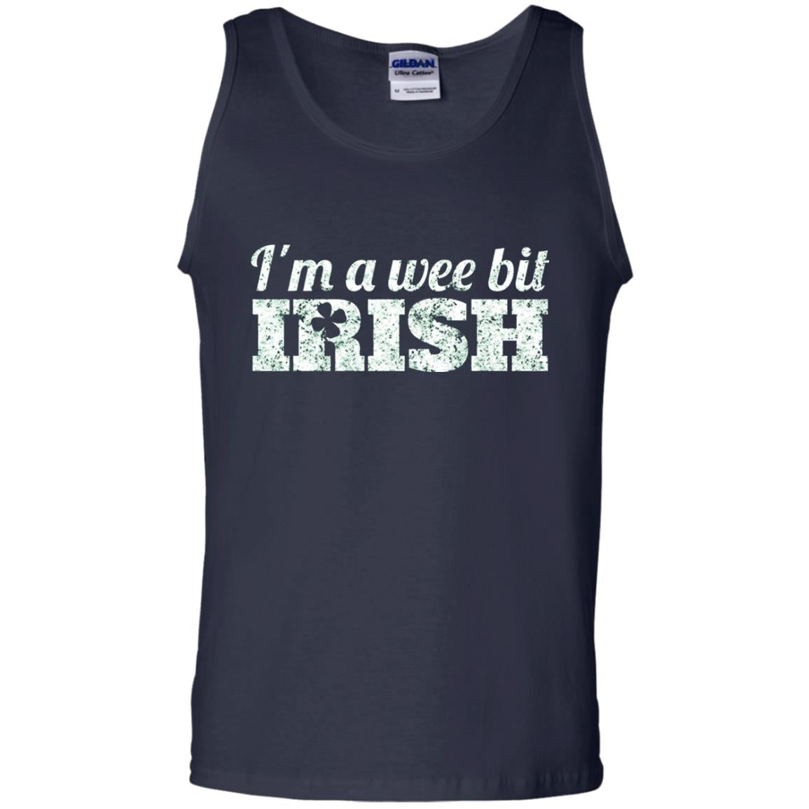 I_m Wee Bit Irish Funny Irish Heritage St Paddy_s Day T-shirt Navy
