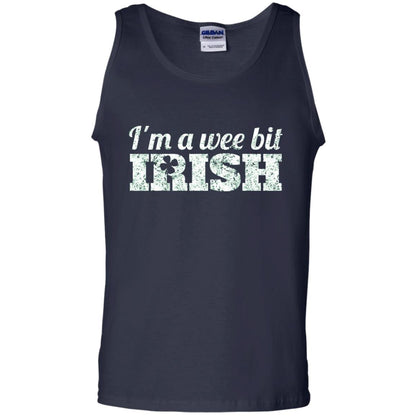 I_m Wee Bit Irish Funny Irish Heritage St Paddy_s Day T-shirt Navy