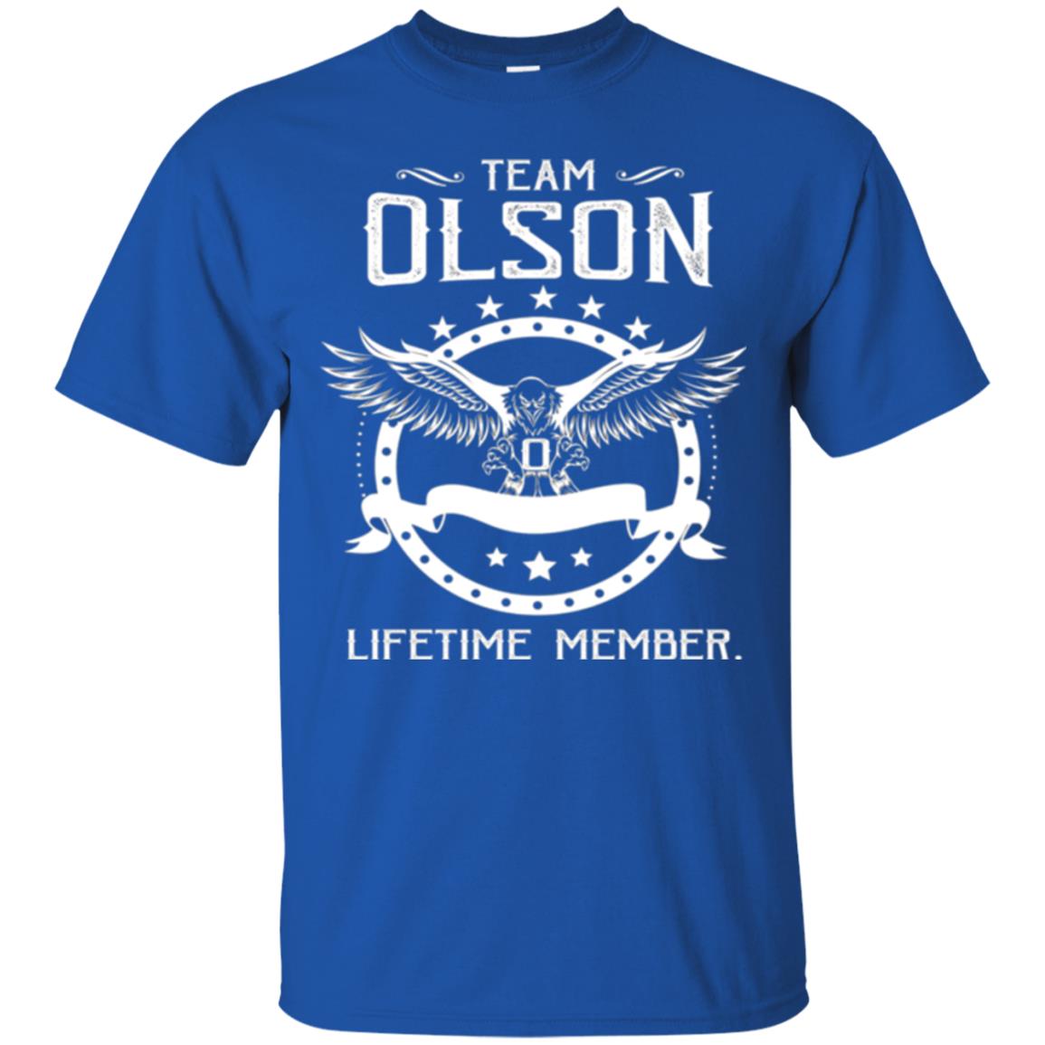 Family T-shirt Team Olson Lifetime Member Royal