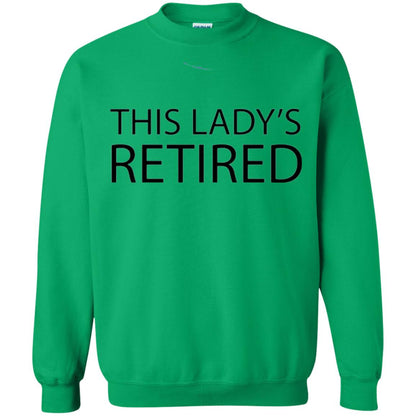 Retirement T-shirt This Lady Is Retired Irish Green