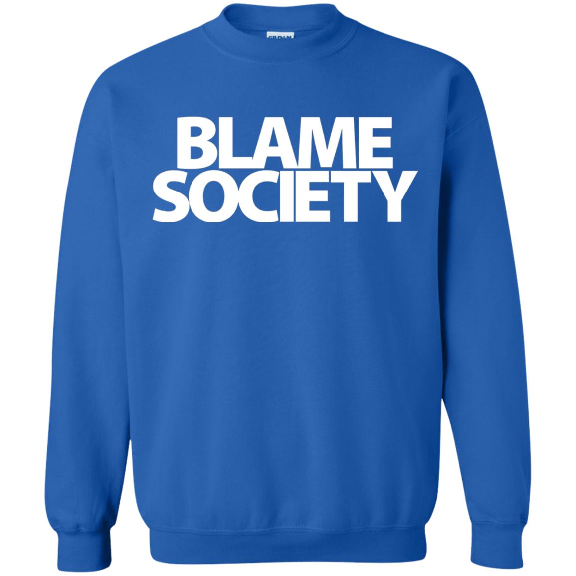 Mens Blame Society Urban Hip Hop T-shirt Royal