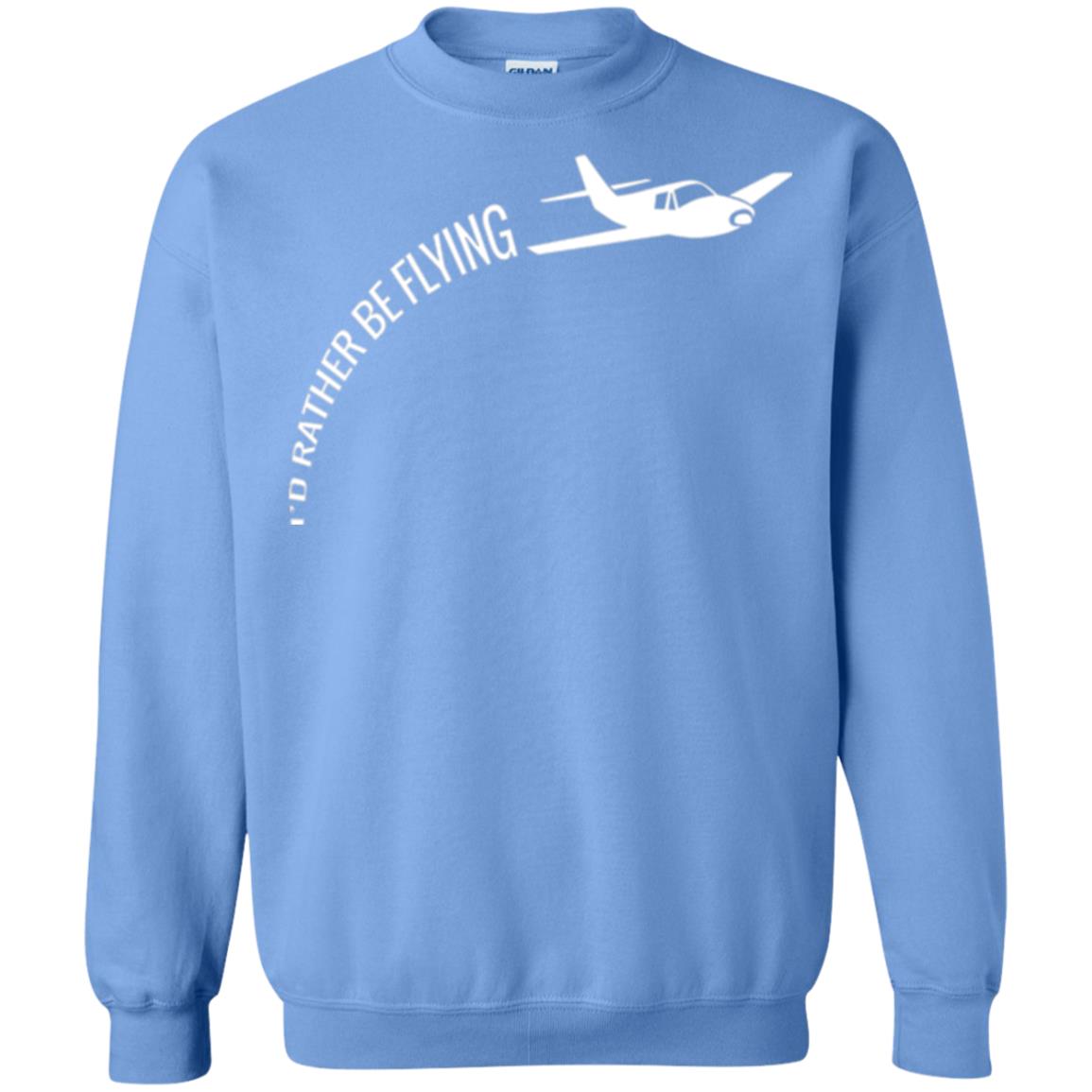Airplane Pilot T-shirt I_d Rather Be Flying Carolina Blue