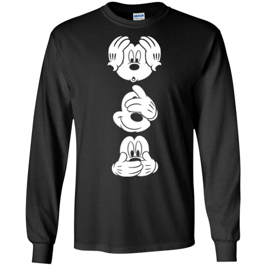 Cartoon T-shirt Disney Mickey Mouses Graphic Black