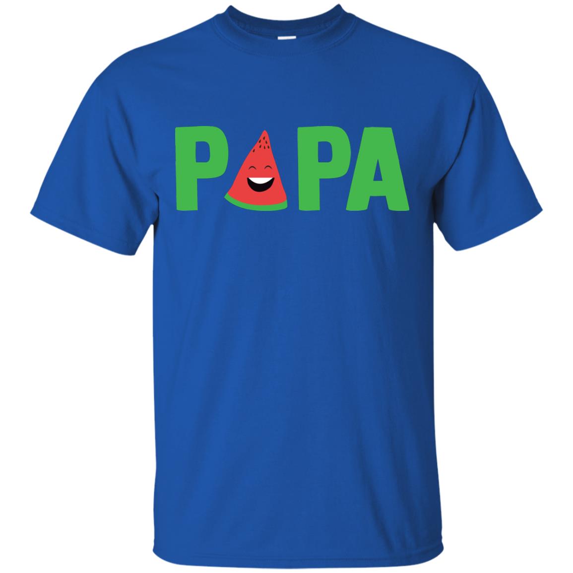 Papa Watermelon Funny Summer Melon Fruit Shirt For Mens Royal