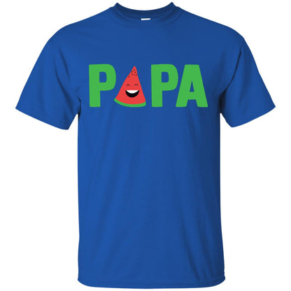Papa Watermelon Funny Summer Melon Fruit Shirt For Mens Royal