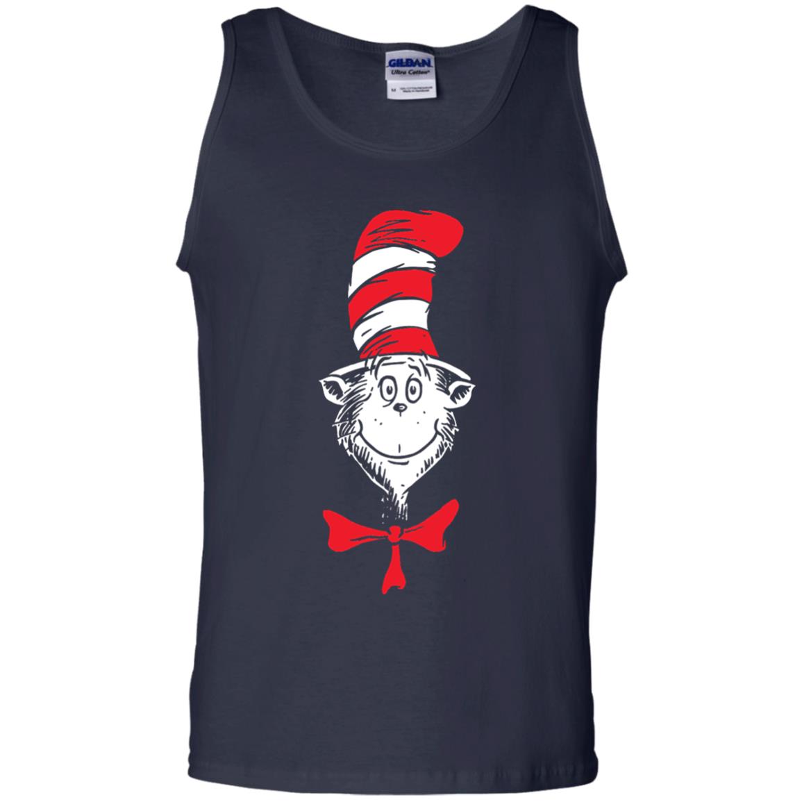 Dr. Seuss The Cat In The Hat Face T-shirt Navy