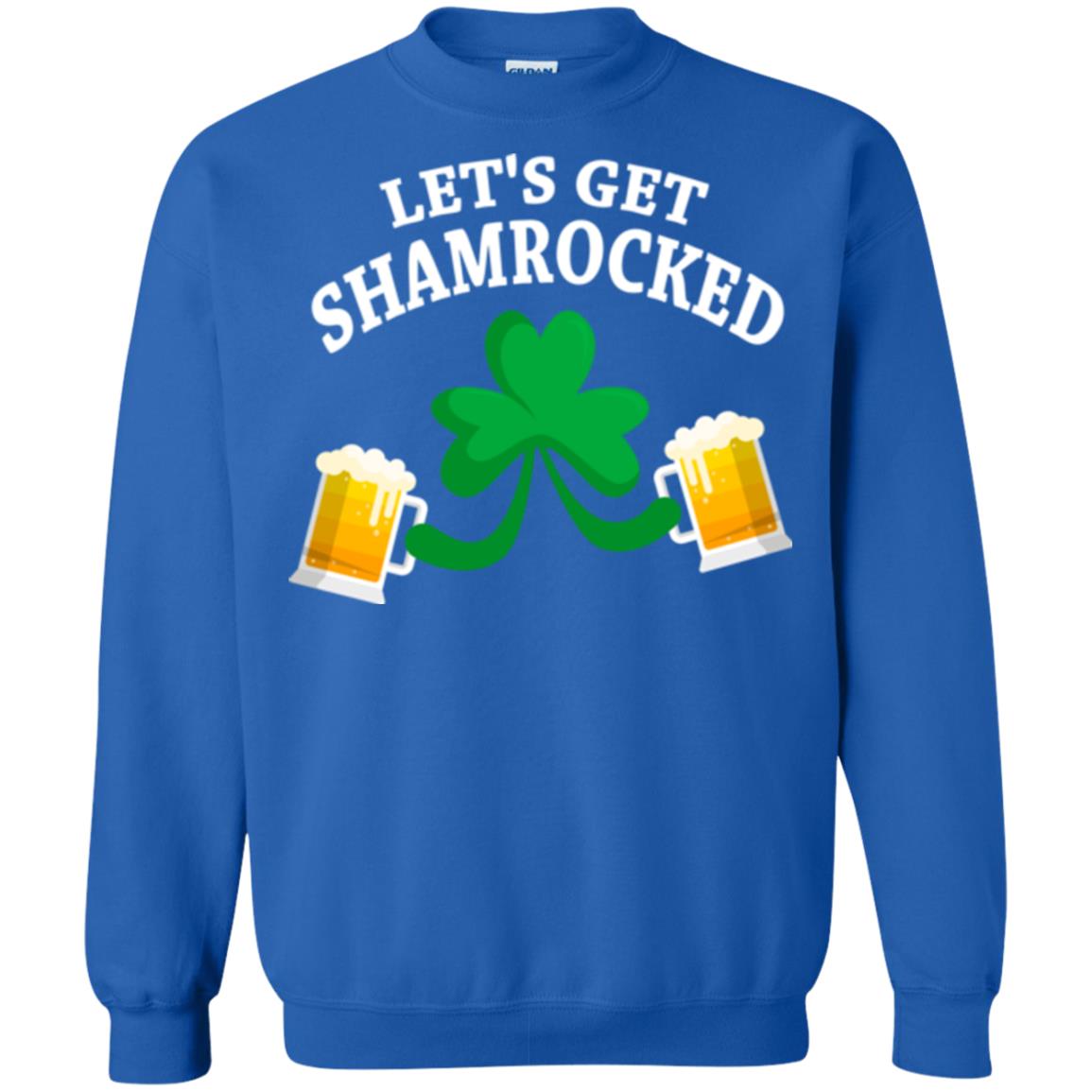 Patrick_s Day T-shirt Let_s Get Shamrocked Royal