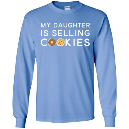 My Daughter Is Selling Cookies T-shirt Girl Cookie Carolina Blue